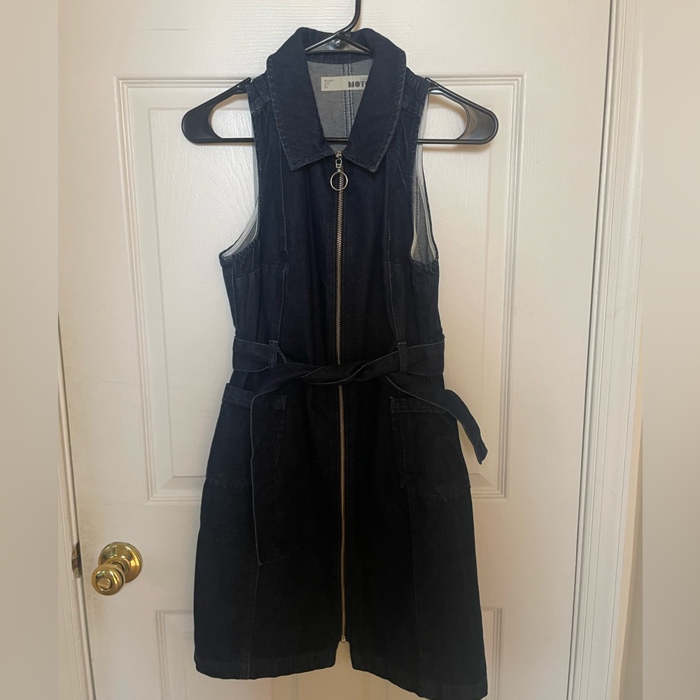 topshop denim dress